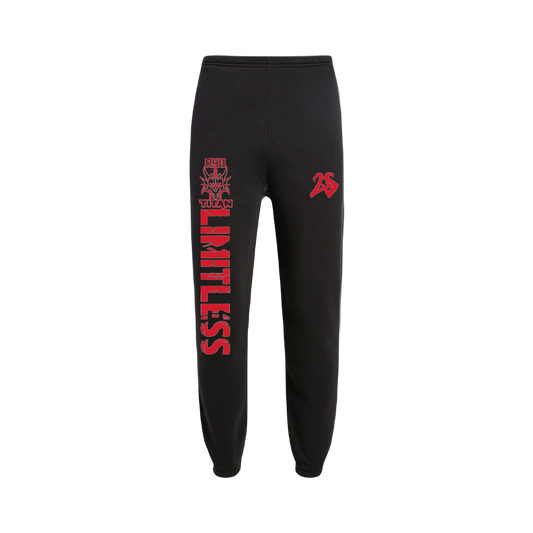 LS THUNDER SWEATPANTS | Black POLAR & RED EDITION