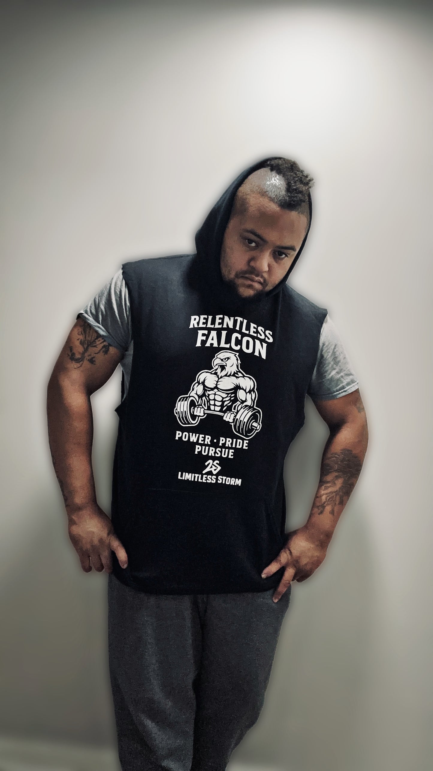 FALCON CUT SLEEVE HOOD
